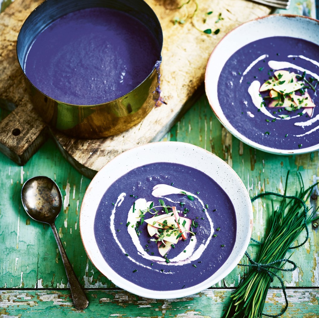 Great Bowls Of Goodness: Vegan Peppery Purple Soup